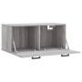 Armario de pared madera de ingeniería gris Sonoma 80x36,5x35 cm de vidaXL, Taquillas y armarios de almacenamiento - Ref: Foro...