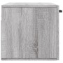 Armario de pared madera de ingeniería gris Sonoma 80x36,5x35 cm de vidaXL, Taquillas y armarios de almacenamiento - Ref: Foro...