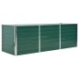 Arriate de jardín de acero galvanizado verde 240x80x77 cm en Macetas y jardineras | Comprar online en Foru.es