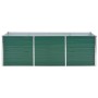 Arriate de jardín de acero galvanizado verde 240x80x77 cm en Macetas y jardineras | Comprar online en Foru.es