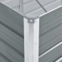 Arriate de jardín de acero galvanizado gris 240x80x45 cm en Macetas y jardineras | Comprar online en Foru.es