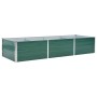 Arriate de jardín de acero galvanizado verde 240x80x45 cm en Macetas y jardineras | Comprar online en Foru.es