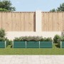 Arriate de jardín de acero galvanizado verde 240x80x45 cm en Macetas y jardineras | Comprar online en Foru.es