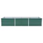 Arriate de jardín de acero galvanizado verde 240x80x45 cm en Macetas y jardineras | Comprar online en Foru.es