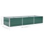 Arriate de jardín de acero galvanizado verde 240x80x45 cm en Macetas y jardineras | Comprar online en Foru.es