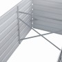Arriate de jardín de acero galvanizado gris 320x80x77 cm en Macetas y jardineras | Comprar online en Foru.es