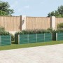 Arriate de jardín de acero galvanizado verde 320x80x77 cm en Macetas y jardineras | Comprar online en Foru.es