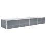 Arriate de jardín de acero galvanizado gris 320x80x45 cm en Macetas y jardineras | Comprar online en Foru.es