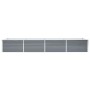 Arriate de jardín de acero galvanizado gris 320x80x45 cm en Macetas y jardineras | Comprar online en Foru.es