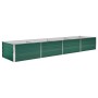 Arriate de jardín de acero galvanizado verde 320x80x45 cm en Macetas y jardineras | Comprar online en Foru.es