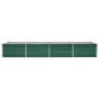 Arriate de jardín de acero galvanizado verde 320x80x45 cm en Macetas y jardineras | Comprar online en Foru.es