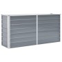 Arriate elevado de jardín acero galvanizado gris 160x40x77 cm en Macetas y jardineras | Comprar online en Foru.es