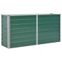 Arriate de jardín de acero galvanizado verde 160x40x77 cm en Macetas y jardineras | Comprar online en Foru.es