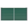 Arriate de jardín de acero galvanizado verde 160x40x77 cm en Macetas y jardineras | Comprar online en Foru.es