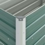 Arriate de jardín de acero galvanizado verde 160x40x77 cm en Macetas y jardineras | Comprar online en Foru.es