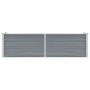 Arriate de jardín de acero galvanizado gris 160x40x45 cm en Macetas y jardineras | Comprar online en Foru.es