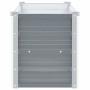 Arriate de jardín de acero galvanizado gris 160x40x45 cm en Macetas y jardineras | Comprar online en Foru.es