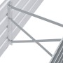 Arriate de jardín de acero galvanizado gris 160x40x45 cm en Macetas y jardineras | Comprar online en Foru.es