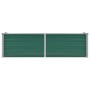 Arriate de jardín de acero galvanizado verde 160x40x45 cm en Macetas y jardineras | Comprar online en Foru.es