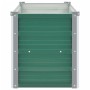Arriate de jardín de acero galvanizado verde 160x40x45 cm en Macetas y jardineras | Comprar online en Foru.es