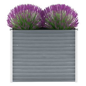 Arriate de jardín de acero galvanizado gris 100x40x77 cm en Macetas y jardineras | Comprar online en Foru.es