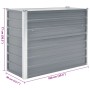 Arriate de jardín de acero galvanizado gris 100x40x77 cm en Macetas y jardineras | Comprar online en Foru.es
