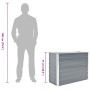 Arriate de jardín de acero galvanizado gris 100x40x77 cm en Macetas y jardineras | Comprar online en Foru.es