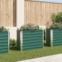 Arriate de jardín de acero galvanizado verde 100x40x77 cm en Macetas y jardineras | Comprar online en Foru.es