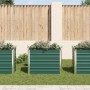 Arriate de jardín de acero galvanizado verde 100x40x77 cm en Macetas y jardineras | Comprar online en Foru.es