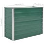 Arriate de jardín de acero galvanizado verde 100x40x77 cm en Macetas y jardineras | Comprar online en Foru.es
