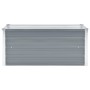 Arriate de jardín de acero galvanizado gris 100x40x45 cm en Macetas y jardineras | Comprar online en Foru.es