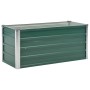Arriate de jardín de acero galvanizado verde 100x40x45 cm en Macetas y jardineras | Comprar online en Foru.es