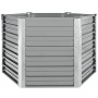 Arriate de jardín de acero galvanizado gris 129x129x77 cm en Macetas y jardineras | Comprar online en Foru.es