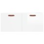 Armario de pared madera ingeniería blanco brillo 80x36,5x35 cm de vidaXL, Taquillas y armarios de almacenamiento - Ref: Foro2...