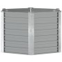 Arriate de jardín de acero galvanizado gris 129x129x77 cm en Macetas y jardineras | Comprar online en Foru.es