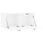 Armario de pared madera ingeniería blanco brillo 80x36,5x35 cm de vidaXL, Taquillas y armarios de almacenamiento - Ref: Foro2...