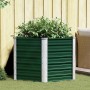 Arriate de jardín de acero galvanizado verde 129x129x77 cm en Macetas y jardineras | Comprar online en Foru.es