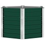 Arriate de jardín de acero galvanizado verde 129x129x77 cm en Macetas y jardineras | Comprar online en Foru.es