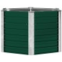 Arriate de jardín de acero galvanizado verde 129x129x77 cm en Macetas y jardineras | Comprar online en Foru.es