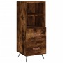 Aparador madera de ingeniería roble ahumado 34,5x34x90 cm de vidaXL, Aparadores - Ref: Foro24-828641, Precio: 52,33 €, Descue...