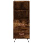 Aparador madera de ingeniería roble ahumado 34,5x34x90 cm de vidaXL, Aparadores - Ref: Foro24-828641, Precio: 52,33 €, Descue...