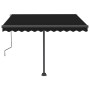 Toldo manual retráctil con LED antracita 300x250 cm en Toldos | Comprar online en Foru.es