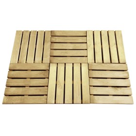 Baldosas de porche 6 unidades madera verde 50x50 cm en Materiales de construcción | Comprar online en Foru.es