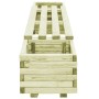 Banco de jardín con jardineras de madera de pino impregnada en Macetas y jardineras | Comprar online en Foru.es