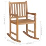 Silla mecedora de madera maciza de teca en Sillas de jardín | Comprar online en Foru.es