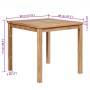 Mesa de jardín de madera maciza de teca 80x80x77 cm en Mesas de jardín | Comprar online en Foru.es