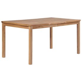 Mesa de jardín de madera maciza de teca 150x90x77 cm en Mesas de jardín | Comprar online en Foru.es