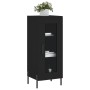 Aparador de madera contrachapada negro 34,5x34x90 cm de vidaXL, Aparadores - Ref: Foro24-828805, Precio: 65,17 €, Descuento: %
