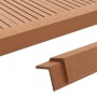 Molduras angulares 5 uds WPC marrón claro 170 cm en Materiales de construcción | Comprar online en Foru.es