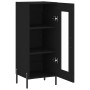 Aparador de madera contrachapada negro 34,5x34x90 cm de vidaXL, Aparadores - Ref: Foro24-828805, Precio: 65,17 €, Descuento: %